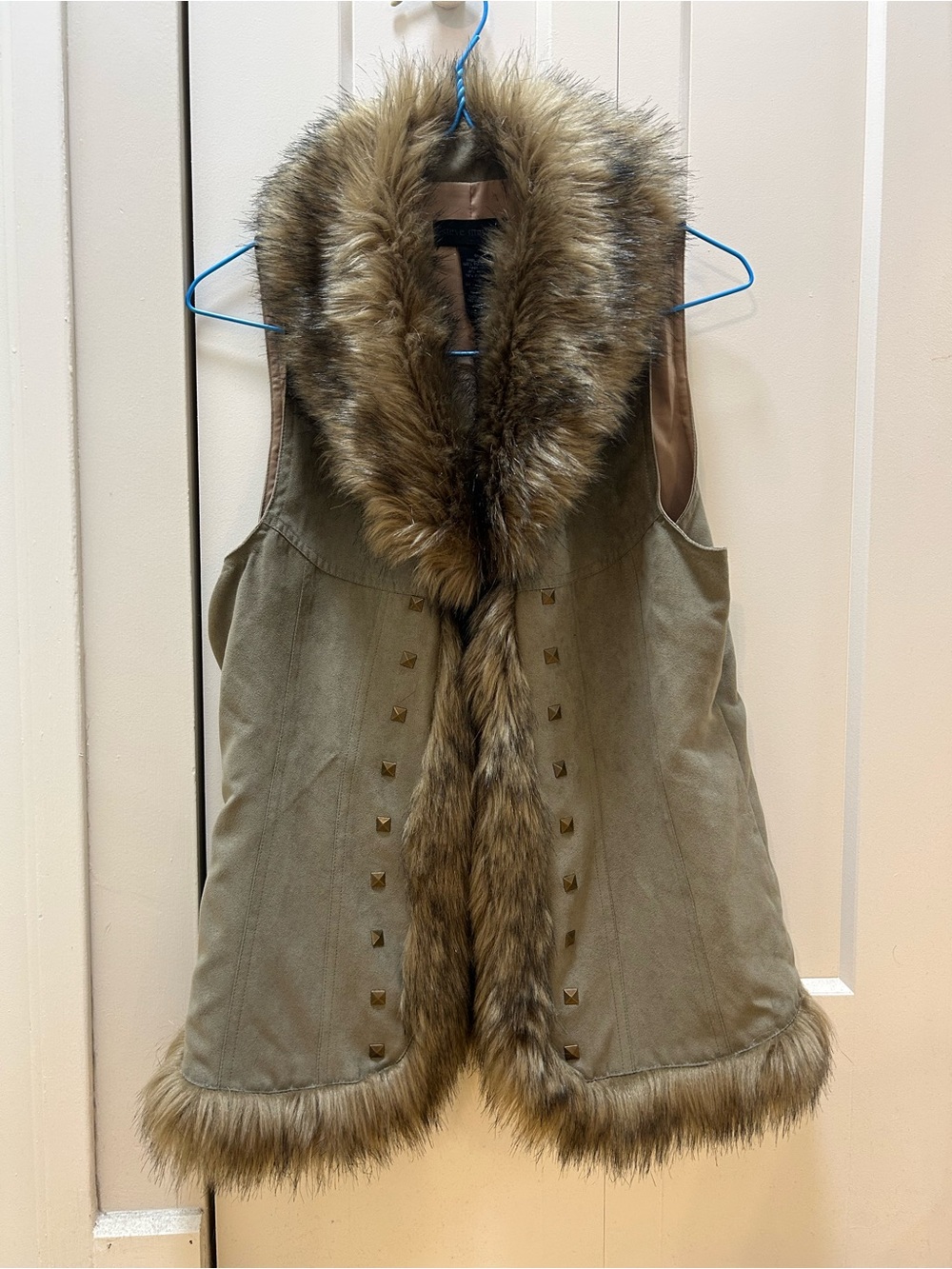 Steve Madden Faux Fur suede Vest